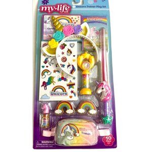 My Life As Rainbow Unicorn Trainer 10 Piece Play Set For 18 Inch Doll NEW